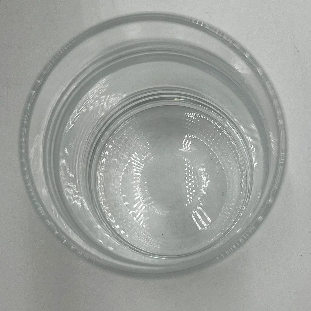 Restaurantware Tin Can Pint Glass Set 6ct 16oz Clear Brand New Ribbed Industrial